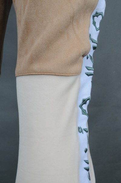 WTV169 Customized Winter Contrast Casual Set Golden Pants Bag Zipper 100% Poly Sports Suit Shop detail view-7